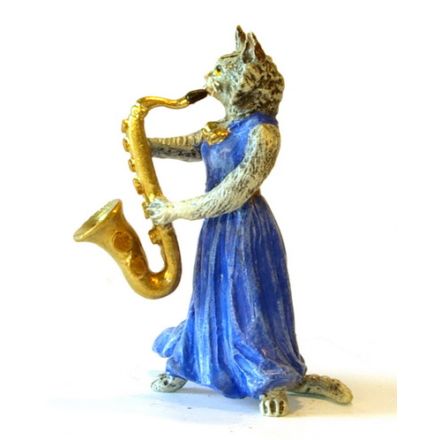 Katzendame Saxofon