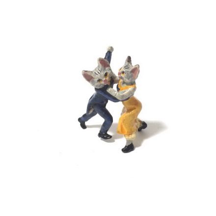 Katze Tanzpaar klein