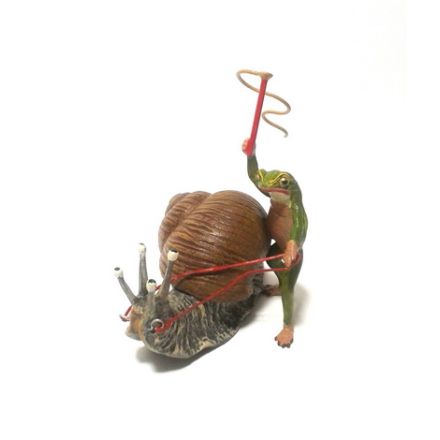 Frosch Schneckenpost/groß