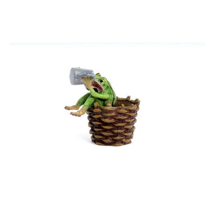 Frosch im Korb/Bierkrug