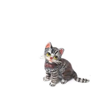 Katze Masche/seitl.sitzend