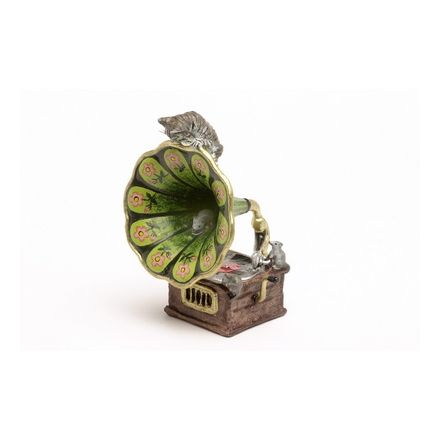 Katze Grammophon